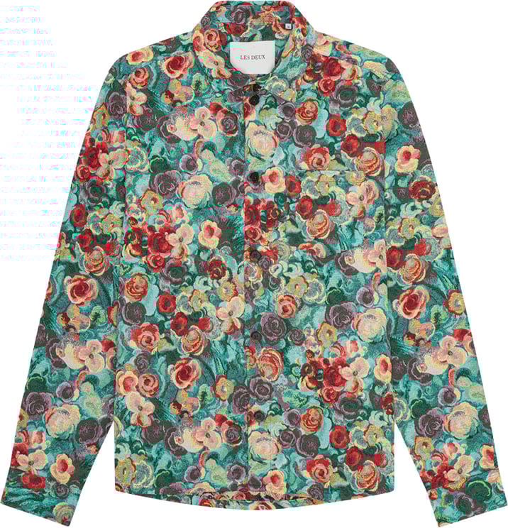 Les Deux les deux surchemise coton polyester multicolore