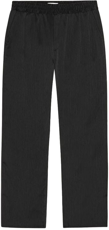 Les Deux pantalon fluide noir plisse coupe droite
