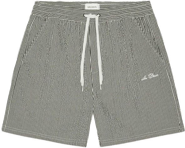 Les Deux short bain mailot plage noir gauffre les deux marque 2