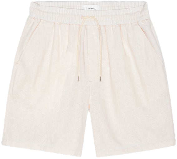 Les Deux Shorts Otto Linen Eggnog White