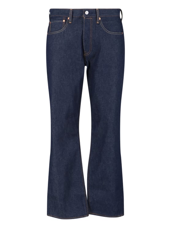 Levi's Navy 501 Denim Straight-Leg Jeans