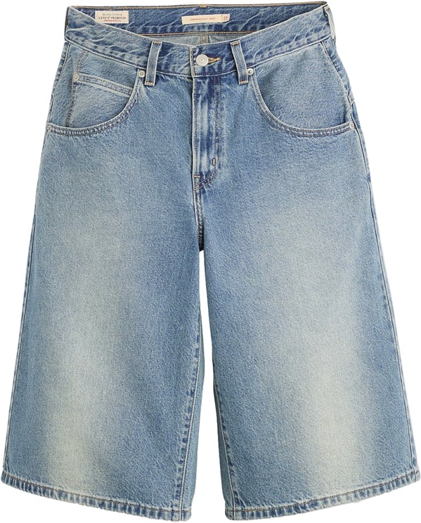 Levi's Shorts Super Baggy Hazy Times Denim Med Indigo