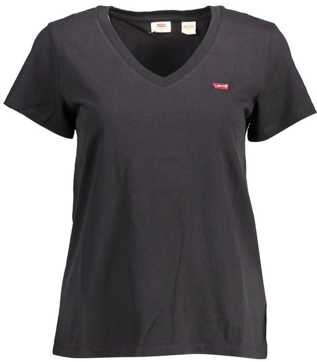 Levi's Levi's Black Organic Cotton Women T-Shirt