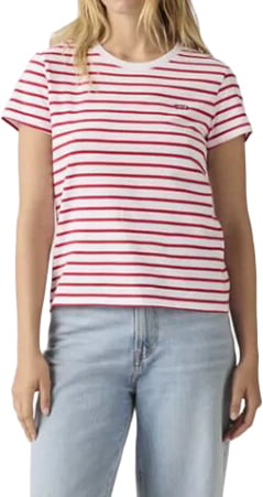 Levi's LEVI STRAUSS - Perfect Tee Emily Stripe Bright White - 39185 - 04170