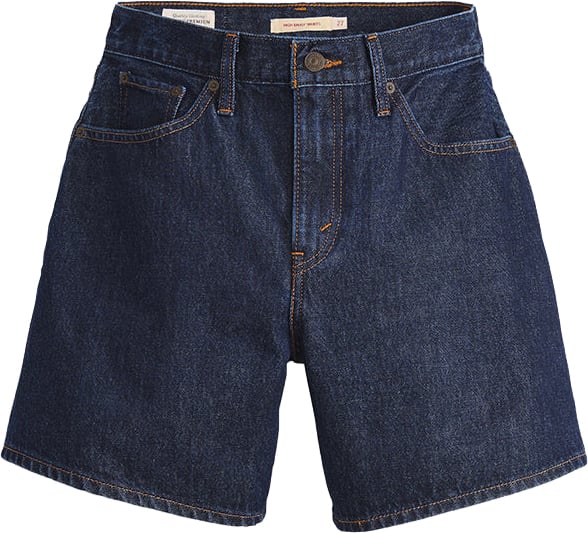 Levi's Shorts High Baggy Dark Indigo
