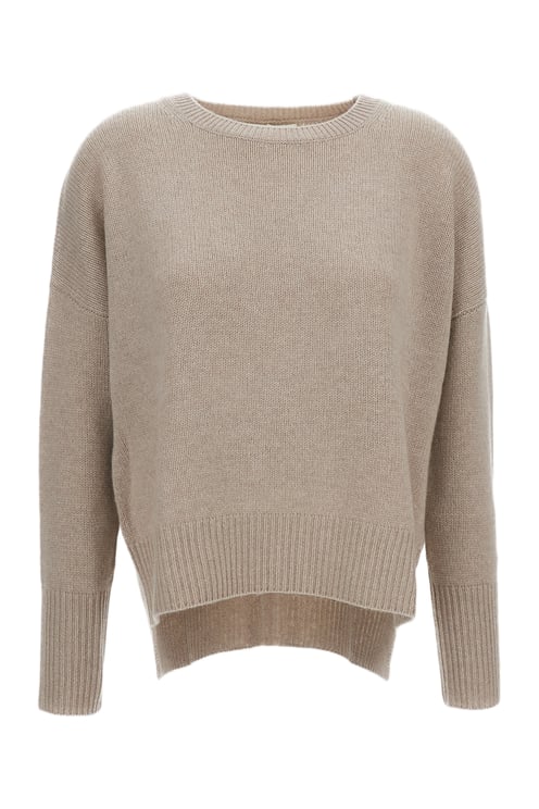 Lisa Yang Beige Mila Premium Cashmere Sweater