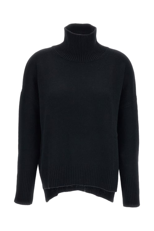Lisa Yang Black Heidi Heavy-Knit Cashmere Turtleneck