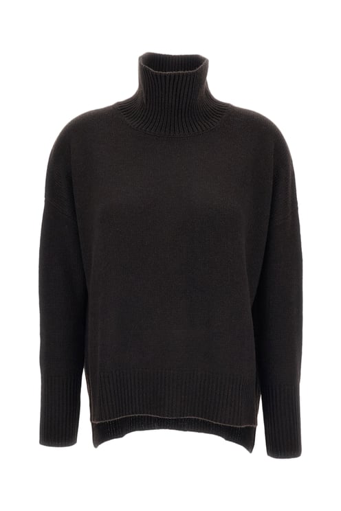 Lisa Yang Brown Heidi Heavy-Knit Cashmere Turtleneck
