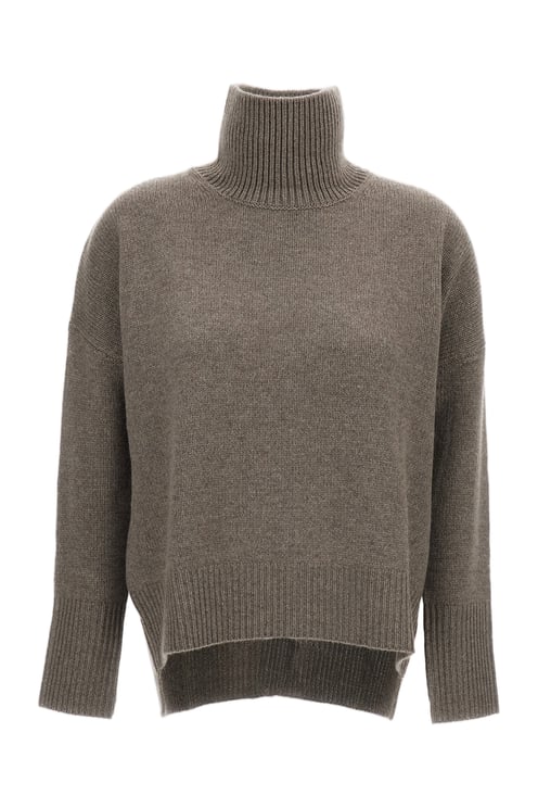 Lisa Yang Beige Heidi Heavy-Knit Cashmere Turtleneck