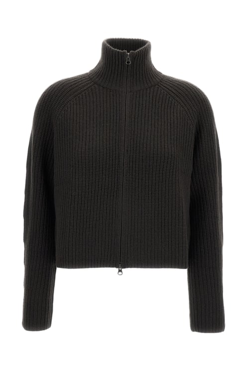 Lisa Yang Green Sadie Heavy-Knit Cashmere Cardigan
