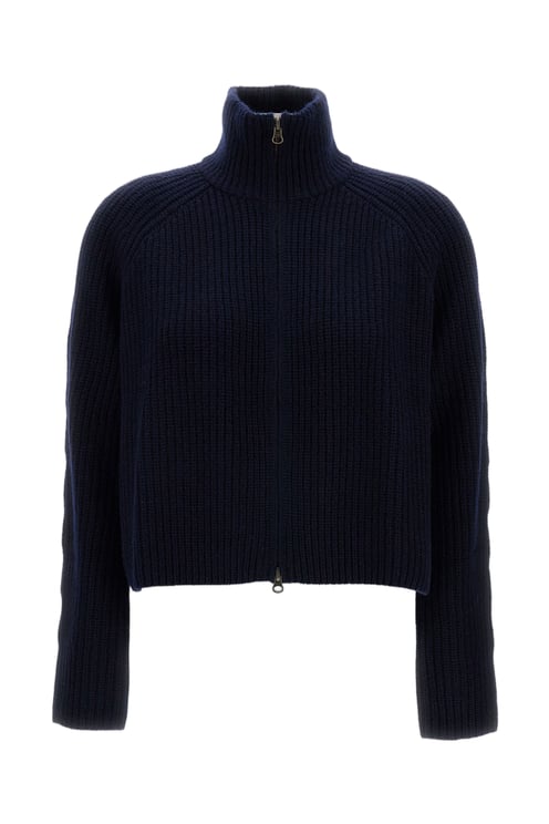 Lisa Yang Heavy-Knit Cashmere Cardigan with Cropped Cut and Zip Closure