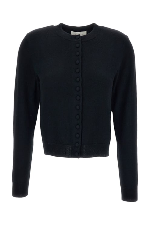 Lisa Yang Black Wilona Cropped Cashmere Cardigan