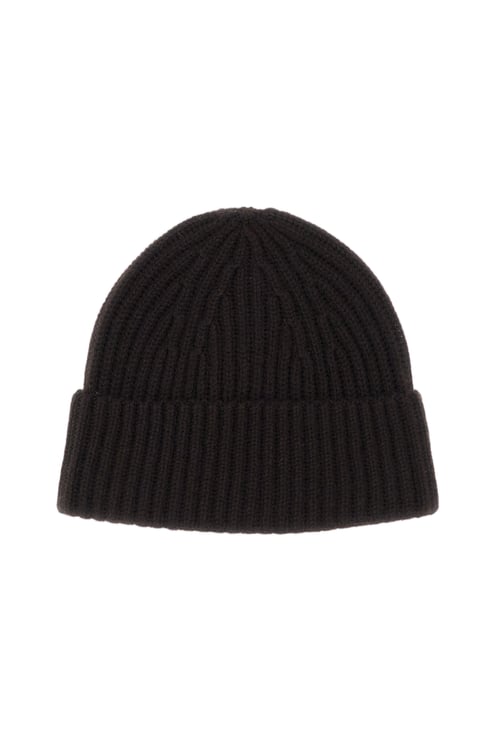 Lisa Yang Brown Martigny Ribbed Cashmere Hat