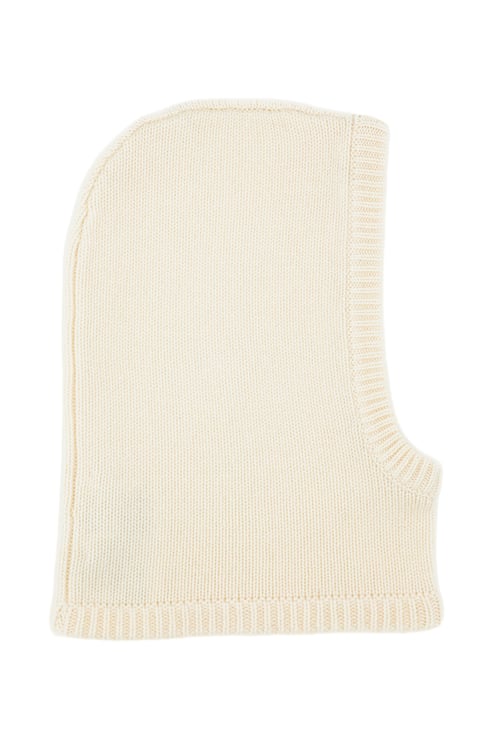 Lisa Yang White Astri Cashmere Hood Balaclava