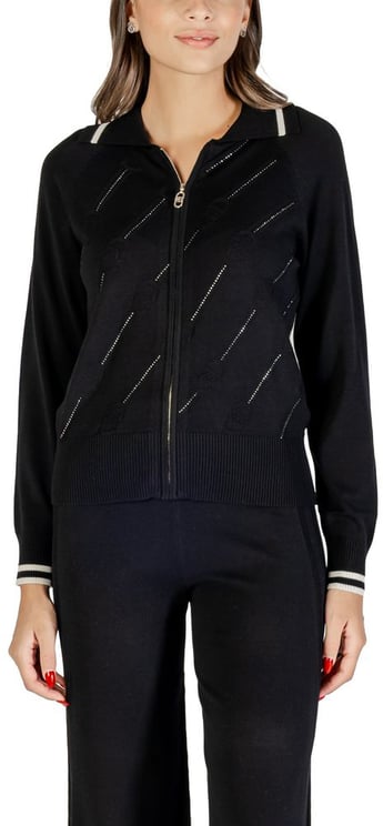 Liu Jo Liu Jo Black And White Viscose Cardigan