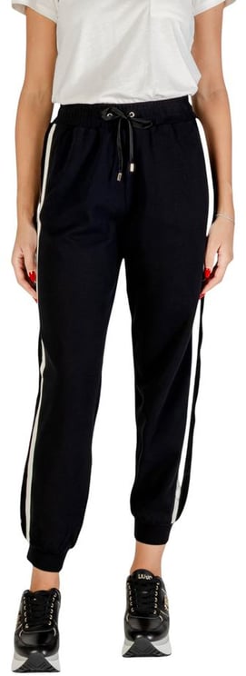 Liu Jo Liu Jo Black And White Cotton Joggers (Workout Pants)