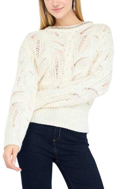 Liu Jo Liu Jo White Marabou Sweatshirt