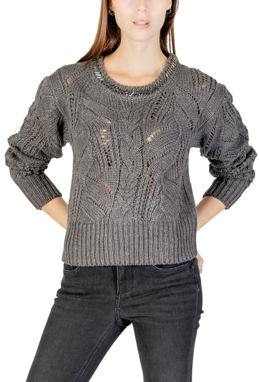 Liu Jo Liu Jo Gray Marabou Sweatshirt