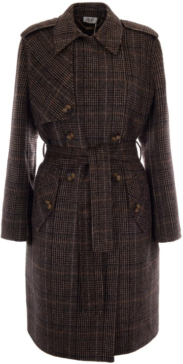 Liu Jo Coats Camel Check