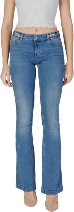 Liu Jo Liu Jo Light Blue Cotton Bootcut Jeans
