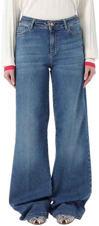 Liu Jo Liu Jo Blue Cotton Flared Jeans
