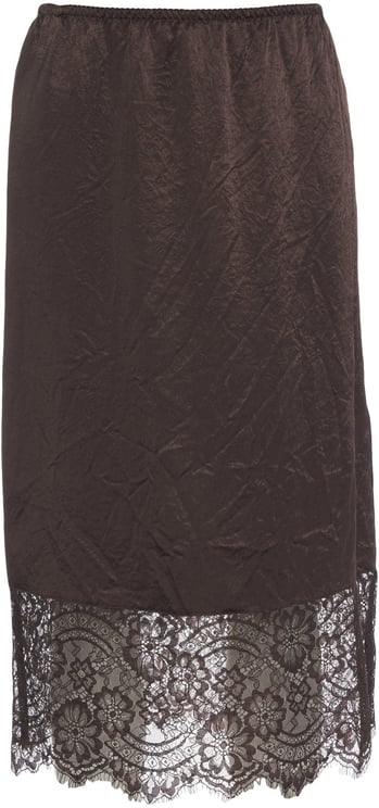 Liu Jo Satin skirt with lace details