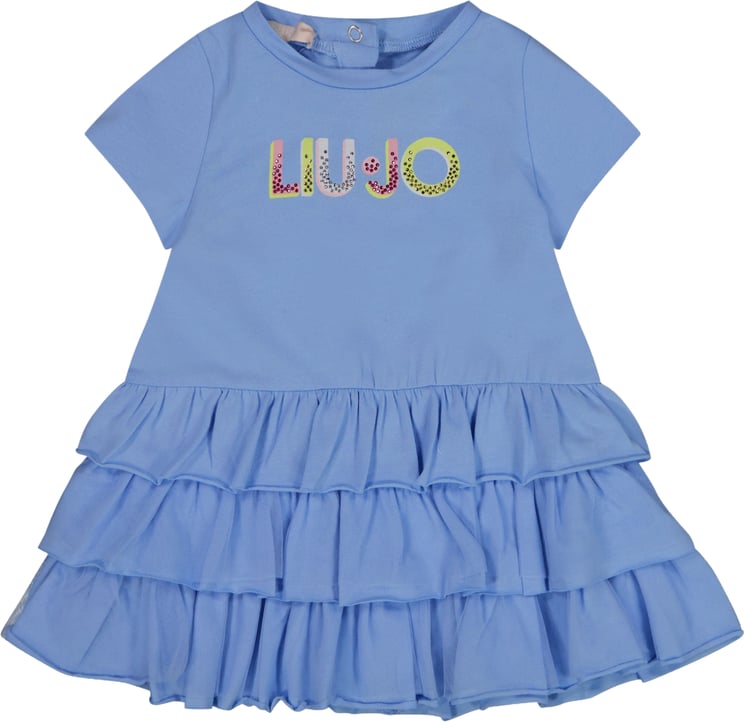 Liu Jo Liu Jo Baby Meisjes Jurk In Licht Blauw
