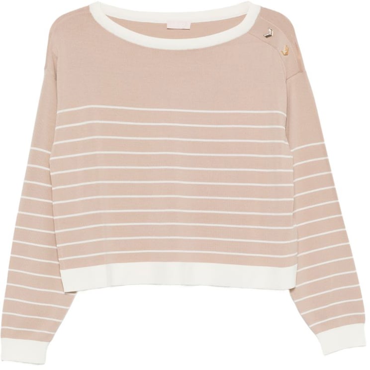 Liu Jo Sweaters Ltalmondwhmilk