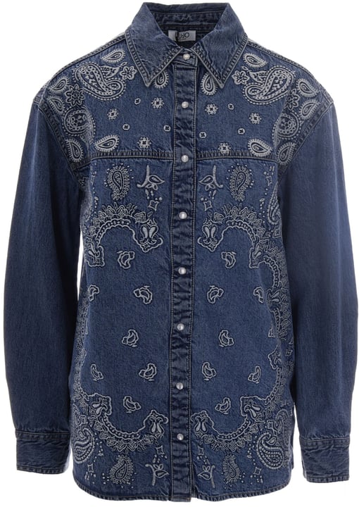 Liu Jo Shirts Den.Blue Ind.Embro.W