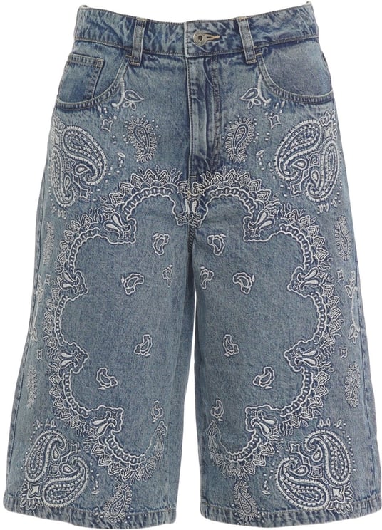 Liu Jo Denim bermuda with embroidery