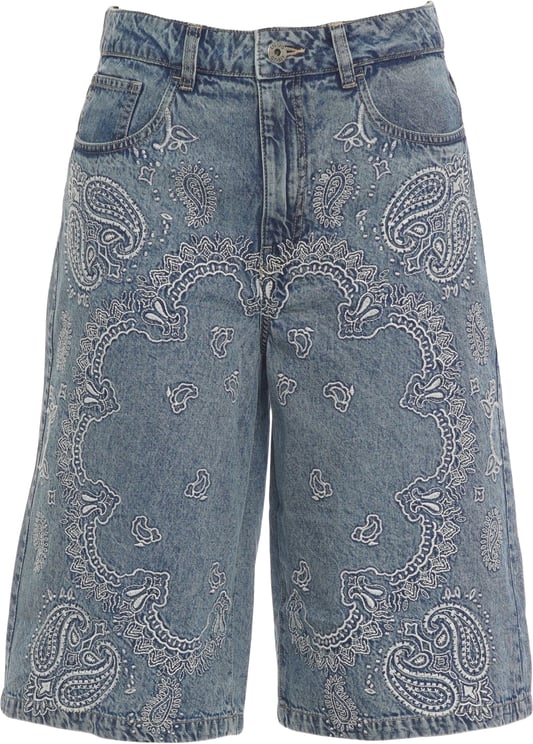 Liu Jo Denim bermuda with embroidery