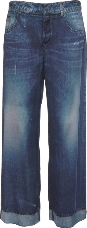 Liu Jo Satin pants with denim look