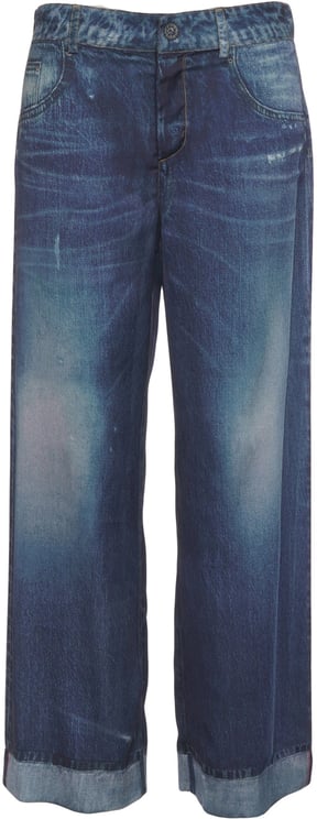 Liu Jo Satin pants with denim look