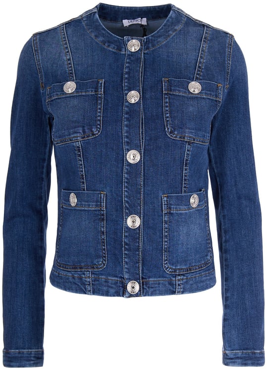 Liu Jo Coats Denblue Dkbuttons