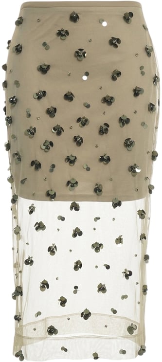 Liu Jo Tulle midi skirt with sequins