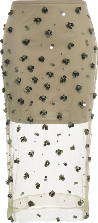 Liu Jo Tulle midi skirt with sequins