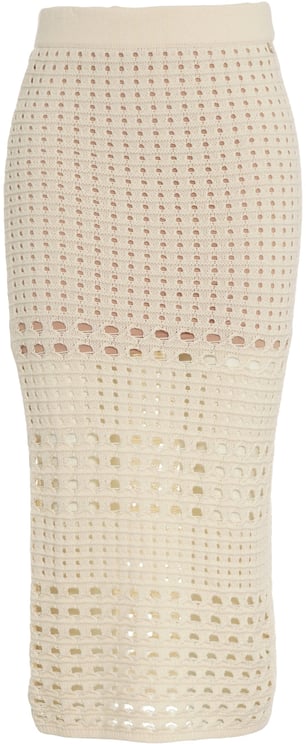 Liu Jo Crochet knit midi skirt