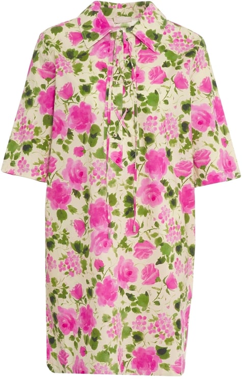 Liu Jo Poplin dress with a floral print
