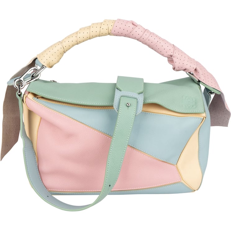 Loewe Loewe Multicolor Leather Puzzle Crossbody Handbag