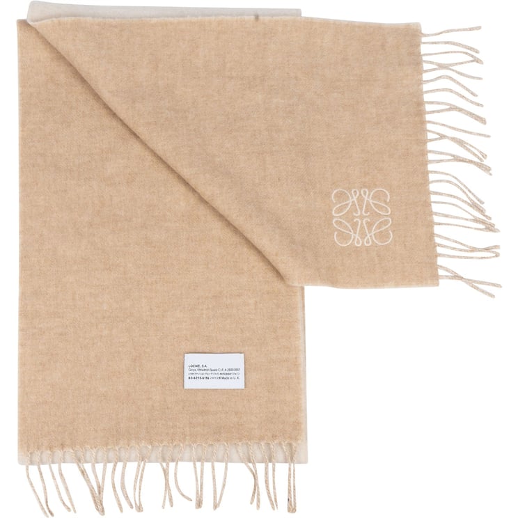 Loewe Loewe Two-Tone Anagram Schal Scarf