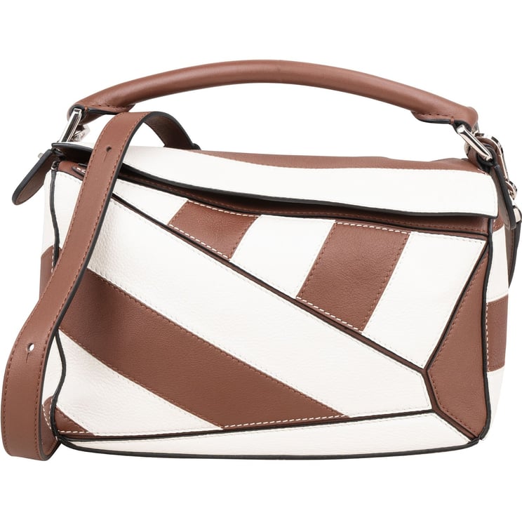 Loewe Loewe Striped Leather Puzzle Handbag