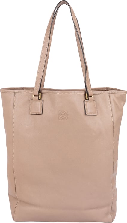 Loewe Loewe Leather Anagram Tote Shoulder Bag