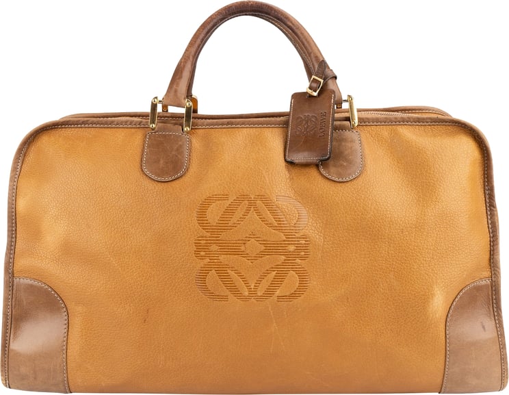 Loewe Loewe Leather Anagram Duffle 50 Travel Bag