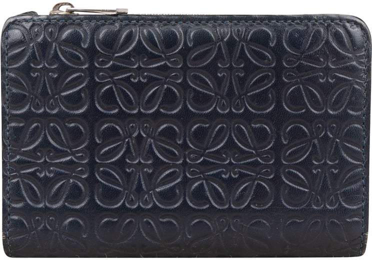 Loewe Loewe Anagram Monogram Leather Small Zip Around Wallet
