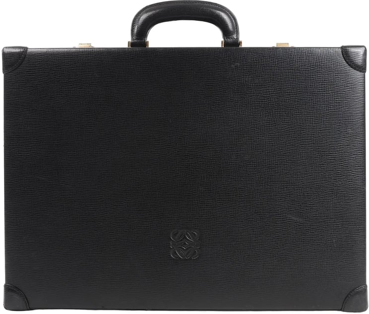 Loewe Loewe Anagram Leather Travel Bag in Black