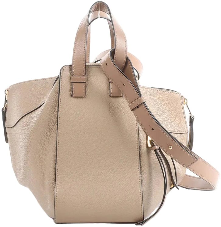 Loewe LOEWE Hammock Medium Leather 2Way Handbag in Beige