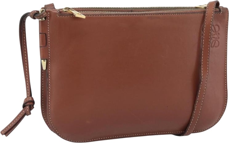 Loewe Loewe Gate Double Zip Crossbody Bag Leather Small