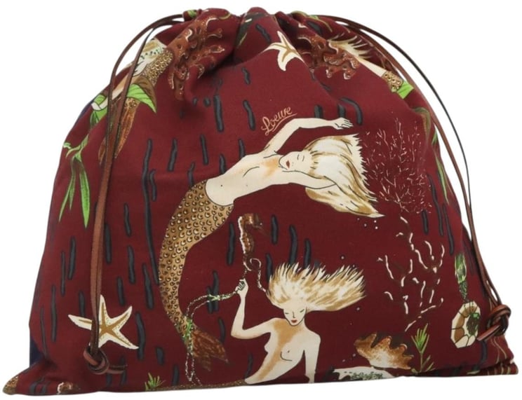 Loewe Loewe Paula Drawstring Pouch Printed Canvas Small