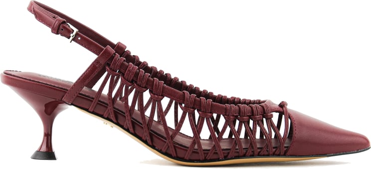 Lola Cruz Lulu Pump 6 Bordeaux