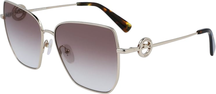 Longchamp Longchamp Gold Metal Sunglasses